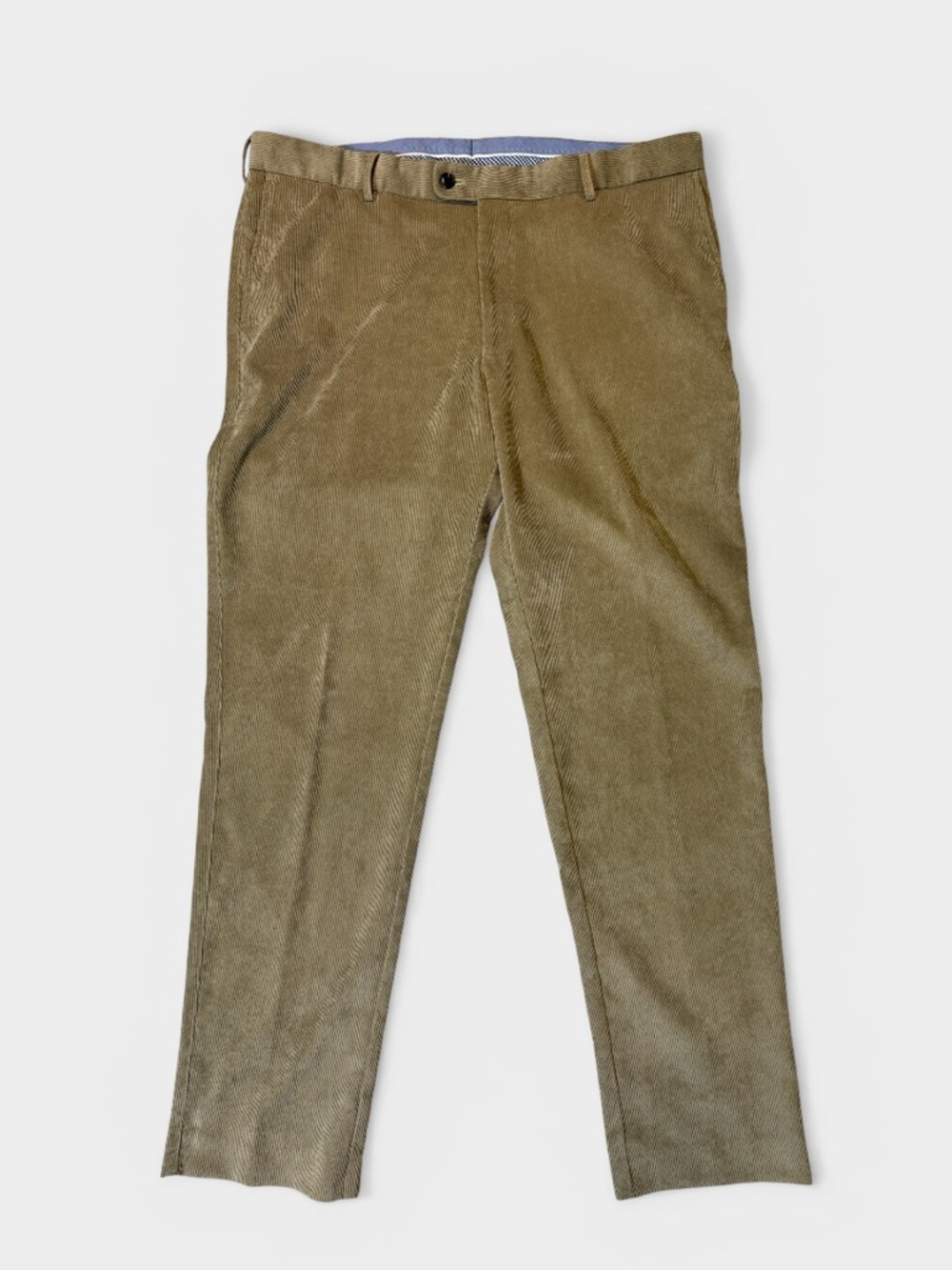 Peter Millar mens 38x32 khaki tan corduroy stretch golf chino pants EUC
